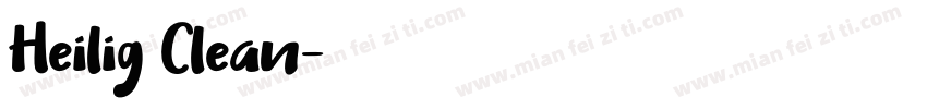 Heilig Clean字体转换